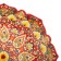 Largan Rishtan ceramics "Flowers", 40 cm, red mix, corrugated