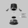 The built-in lamp Technical DL058-7W4K-B, 7W, 6x6x5.3 cm, LED, 470LM, 4000K, black color black