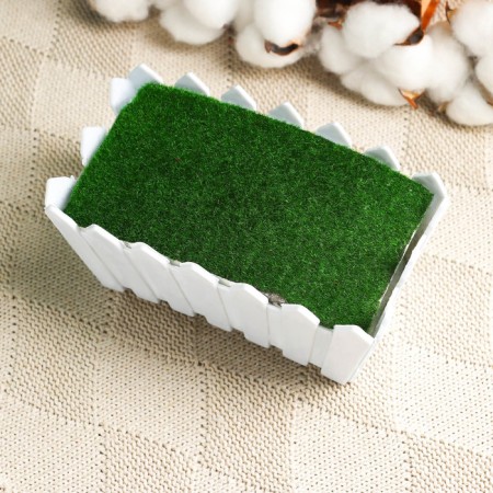 Floristic Kashpo "Edmund" White, 8.5x15x7cm-3