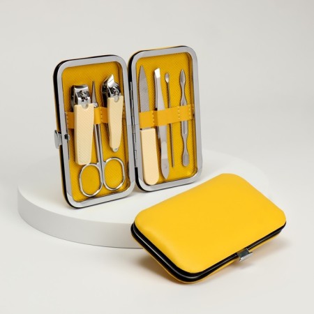 Manicure set "Juice", 7 items, in case, color mix-3