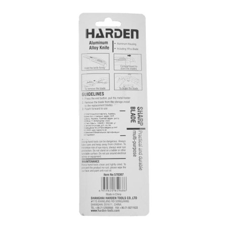 Universal knife Harden 570307, ​​metal case, 18 mm-2