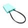 Bag for flowers mint moisture-resistant, 12x12-8x8-12.5 cm