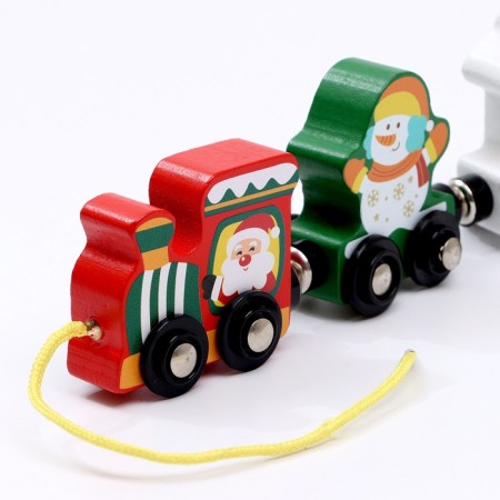 New Year's decor "Magic train" 36x5.4x1.6cm-2