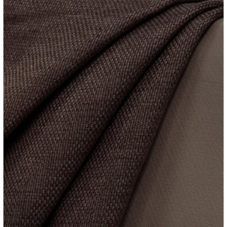 Curtain curtains, size 200x270 cm, blackout, linen, matting, brown color-1