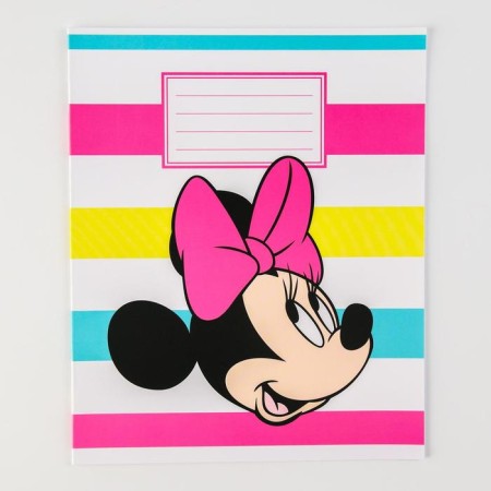 Notebook in a ruler of 12 sheets, 5 types of mix, cover coated paper, Minnie Mouse-3