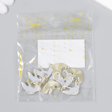 Decor for creativity metal, enamel "Skat" 1.5x2 cm-3