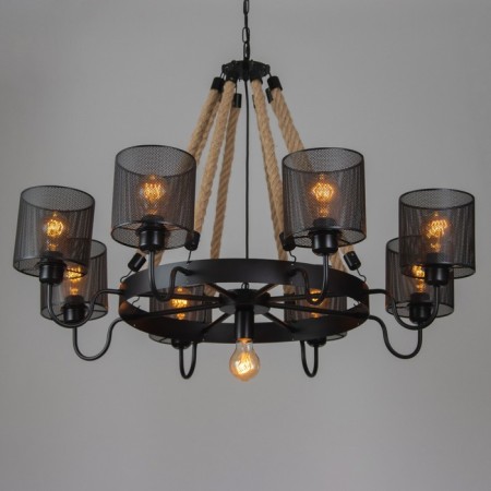 Lamp "Richard" 8he27 60W black 75x75x35-75cm Bayerlux-2