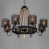 Lamp "Richard" 8he27 60W black 75x75x35-75cm Bayerlux