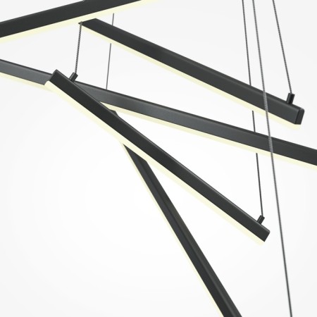 Suspension lamp Maytoni Mod016PL-L96BK, LED, 90 W, 1010x3200 mm, 2000 lm, black-1