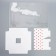 Gift box for flowers with a vase and PVC windows folding, packaging, "heart", 23 x 30 x 23 cm