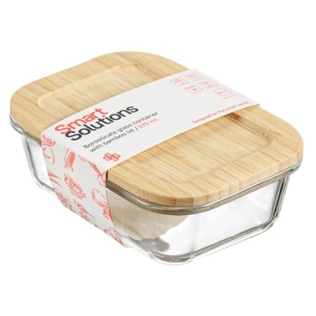 Smart Solutions baking and storage container, with bamboo lid, 370 ml-10