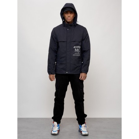 Sports male jacket, size 48, dark blue color-14