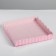 Cookie box, confectionery packaging with PVC lid, “March 8”, 21 x 21 x 3 cm