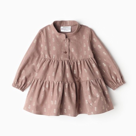 Baby dress I "pineapple", height 74-80, brown