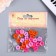 A set of buttons of decorative plastic "flowers" 1.2x1.2 cm, mix