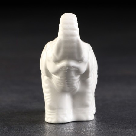 Porcelain figurine "Indian Elephant. White", 10x4x8 cm-1