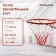 Basketball grid Onlytop, 50 cm, thread 3 mm, 2 pcs.
