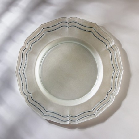 Elis dish, D = 32 cm, Platinum color