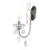 Lamp wall -upbram Eristum 13x27x47, 1x60W E14, bronze