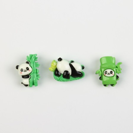 A set of plastic icons "Panda", 3 pcs, 3 x 2 cm-1