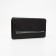 Women's wallet on the button, black color