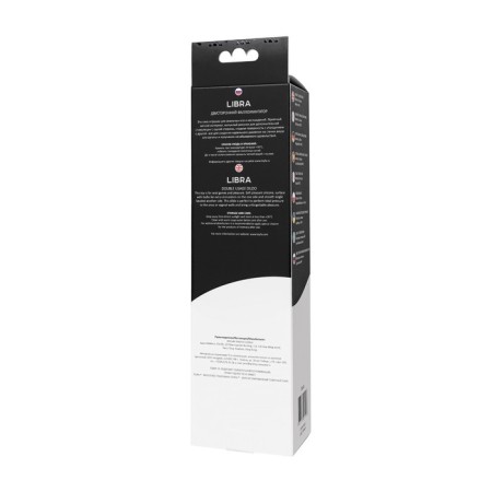 Fallomitator Bilateral Toyfa PopoPo Pleasure, silicone, black color, 24.5 cm-5
