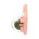A toy for cats with cat mint "paw", 8.5 cm, pink