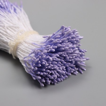 Stamens for artificial flowers gloss "risinki" Lilac set 360 pcs length 6 cm-2