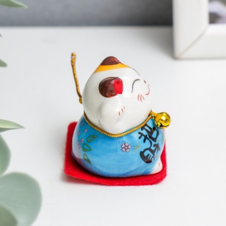 Souvenir Ceramics "Mani-Neko with accessories" 4.5x3.8x4.6 cm set 5 pcs-2
