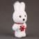 A toy of foam "Bunny" with snowflakes, 13 cm