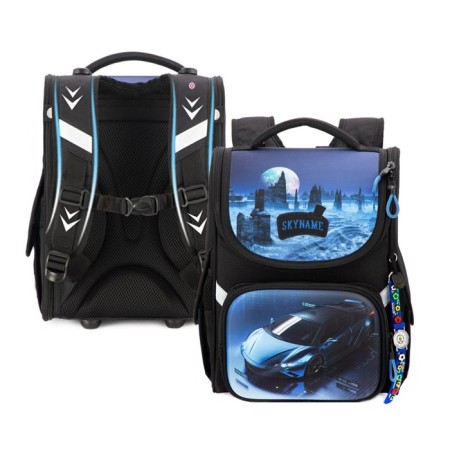 SUPPOSENT 34 x 26 x 14 cm, + watch, Skyname 2000 "Call", Black/Blue 2092