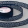 The tape is decorative, repable, openwork, 25 mm × 9.1 ± 0.5 m, dark blue color