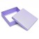 The box is folding, the lid is, lilac, 20 x 20 x 6 cm