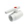 Valfex Optima crane, polypropylene, with a steel core ball, D = 50 mm