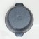 Granite pan, 4 l, glass cover, anti -stick coating, gray color