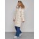 Coat insulated winter female, size 48, color light-beige