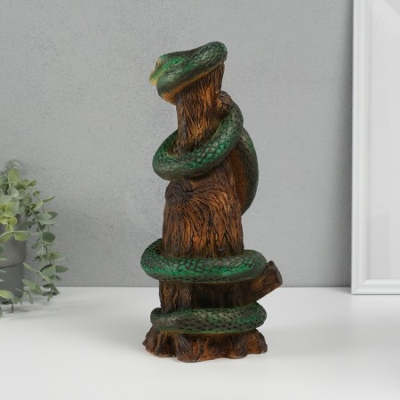 New Year's piggy bank "Snake on the stump" 33 x 14 x 15 cm.-1