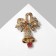 Brooch "Bell", colored in gold