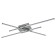 Люстра 62116/3 LED 23Вт 4000К хром 85,5x47,5x7,5 см