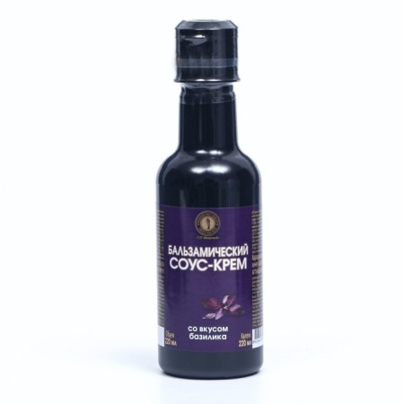 Balsamic sauce cream with the taste of basil, 220 ml