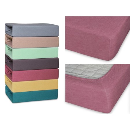 Cleo gum sheet, knitwear, size 180x200x25 cm, Marsala color