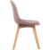 Wooden stool Filip an array of beech/velor, natural/light violet 46x53x83 cm
