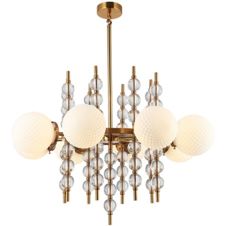 Cel and Queenly 8xe27 40W, size 78x78x75.5-109.5 cm, bronze color