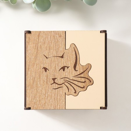 Combined box "Cat" 10.5x10x7 cm-2