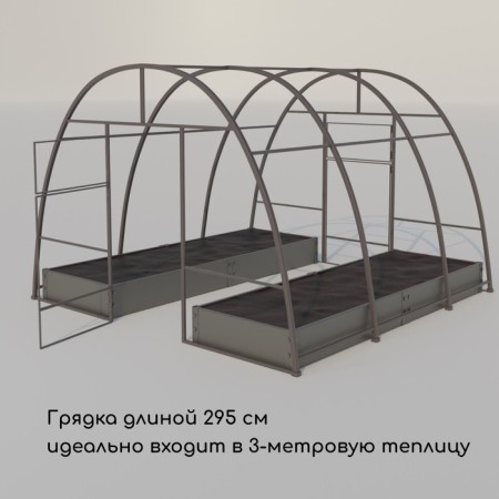 Glocked bed, 295 × 100 × 15 cm, Greengo-5