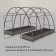 Glocked bed, 295 × 100 × 15 cm, Greengo