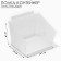 Plastic-container regiment F362, 14.5 × 14 × 11 cm, the color is a transparent matte