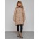 Coat insulated winter female, size 50, beige color
