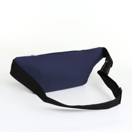 Lightning waist bag, 2 outer pockets, blue color-2