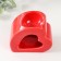 Aroma lamp ceramics "Heart" red 9x4.8x8 cm